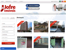 Tablet Screenshot of jofreimoveis.com